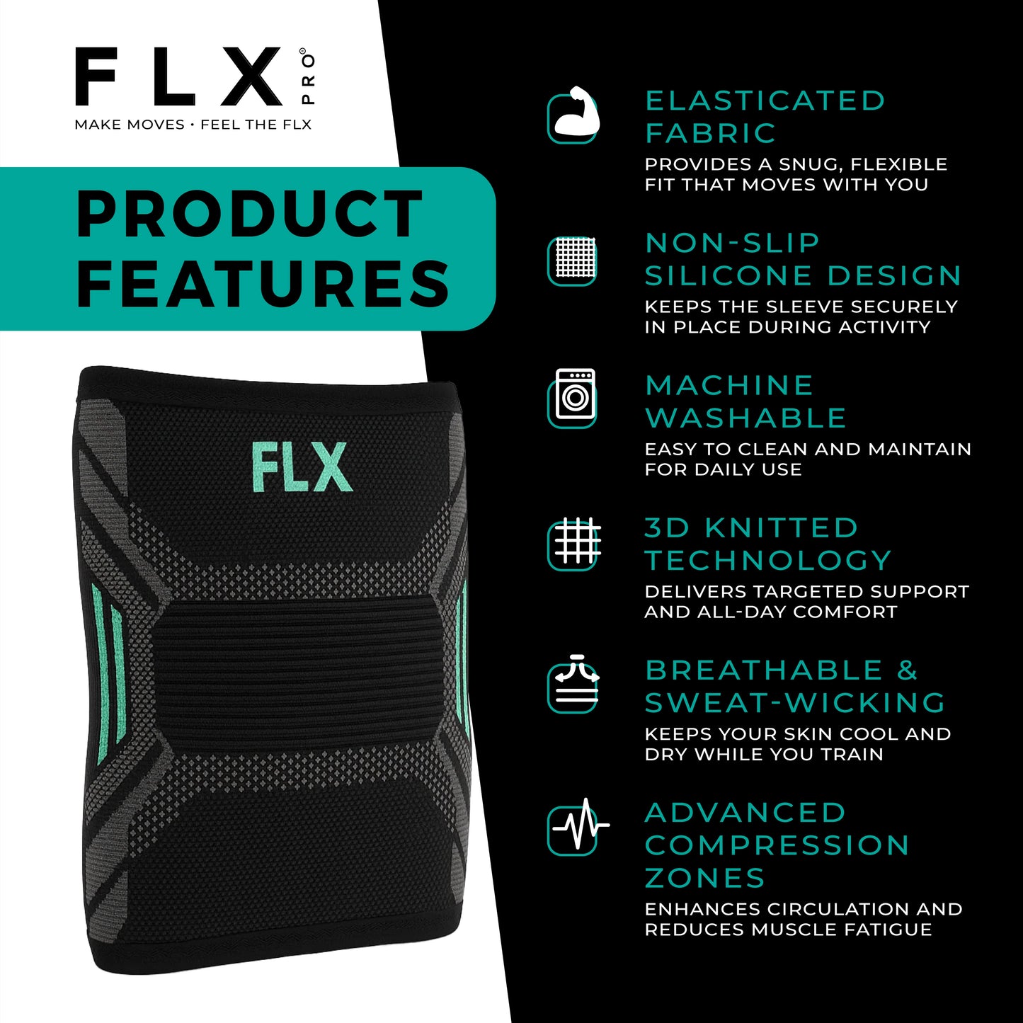 Knee Compression Sleeve Features & Benefits