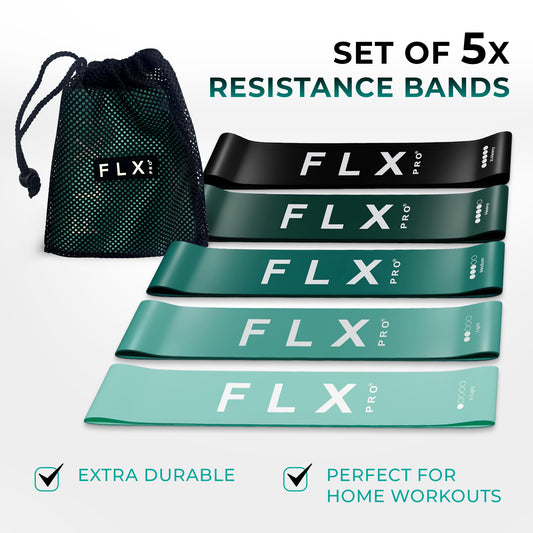 MINI-LOOP RESISTANCE BANDS 5 X PIECE SET