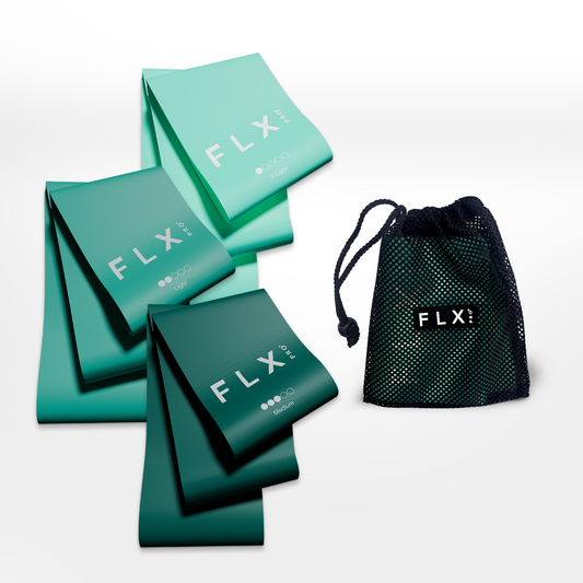YOGA/PILATES RESISTANCE BANDS 3 X PIECE SET